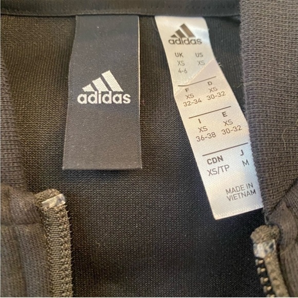 Black Summer Spring Fall Mesh Panel Jacket Adidas XS - Picture 7 of 14